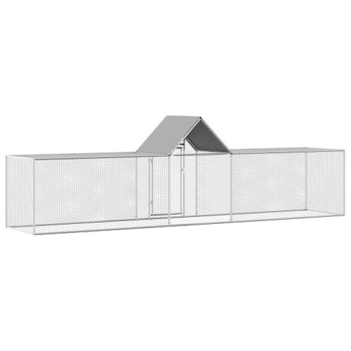 Poulailler 5 X 1 X 1,5 M Acier Galvanisé