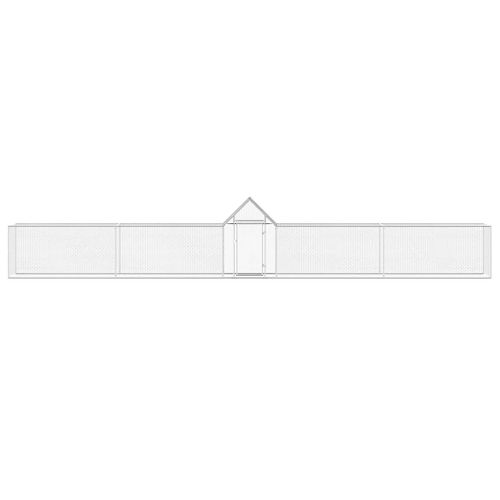 Poulailler 9 X 1 X 1,5 M Acier Galvanisé