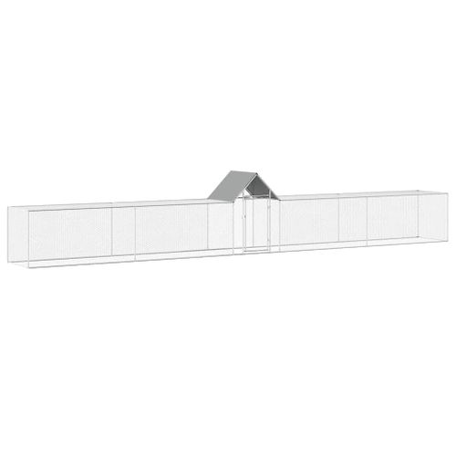 Poulailler 9 X 1 X 1,5 M Acier Galvanisé