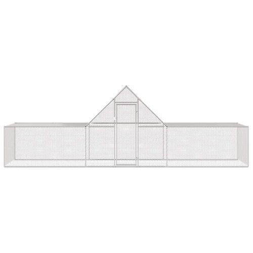 Poulailler 6 X 2 X 2 M Acier Galvanisé