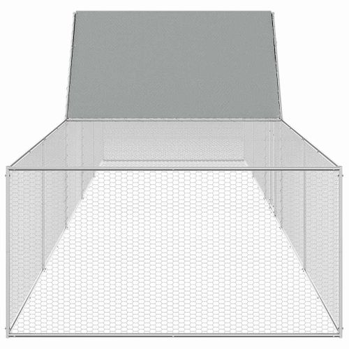 Poulailler 10 X 2 X 2 M Acier Galvanisé