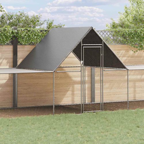 Poulailler 10 X 2 X 2 M Acier Galvanisé