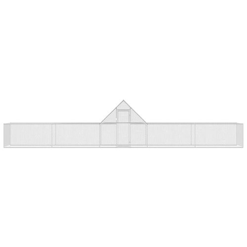 Poulailler 10 X 2 X 2 M Acier Galvanisé