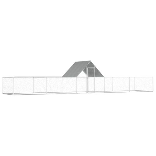 Poulailler 10 X 2 X 2 M Acier Galvanisé