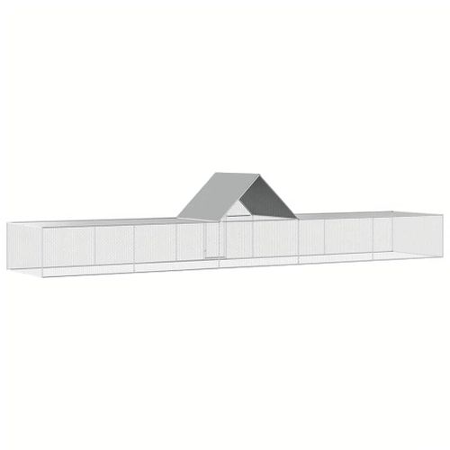 Poulailler 10 X 2 X 2 M Acier Galvanisé
