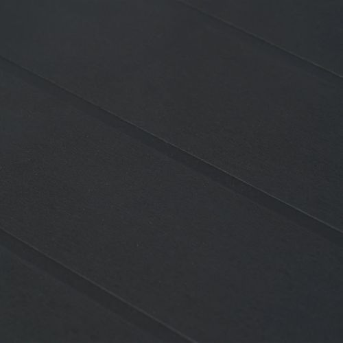 Table De Jardin Anthracite 220x90x72 Cm Plastique Aspect Rotin