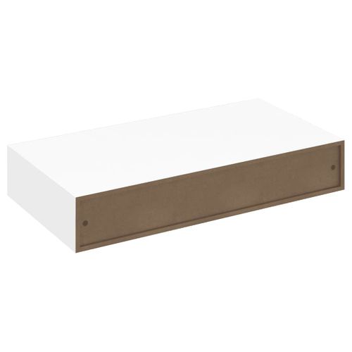 étagères Murales Avec Tiroirs 2 Pièces Blanc 48 Cm