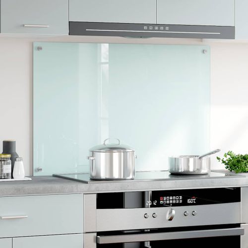 Dosseret De Cuisine Couleur Lait 90x60 Cm Verre Trempé