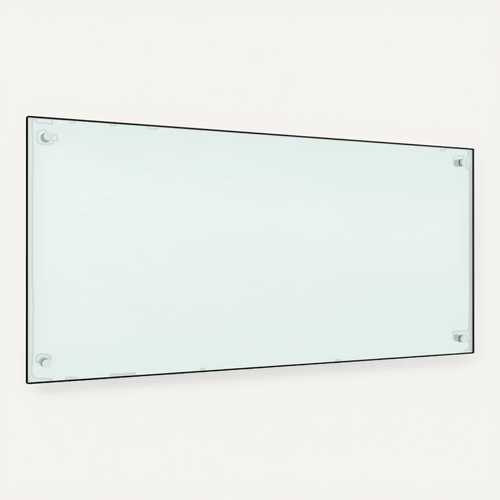 Dosseret De Cuisine Couleur Lait 100x50 Cm Verre Trempé