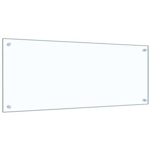 Dosseret De Cuisine Transparent 100x40 Cm Verre Trempé