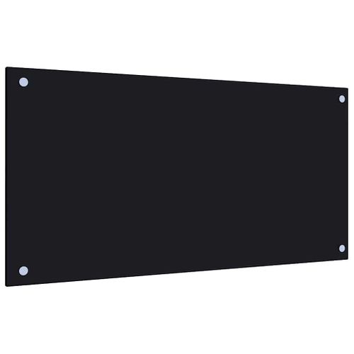 Dosseret De Cuisine Noir 80x40 Cm Verre Trempé