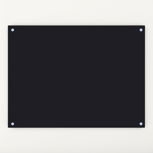 Dosseret De Cuisine Noir 80x60 Cm Verre Trempé