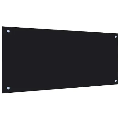 Dosseret De Cuisine Noir 90x40 Cm Verre Trempé