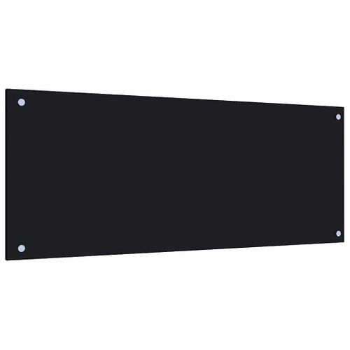 Dosseret De Cuisine Noir 100x40 Cm Verre Trempé