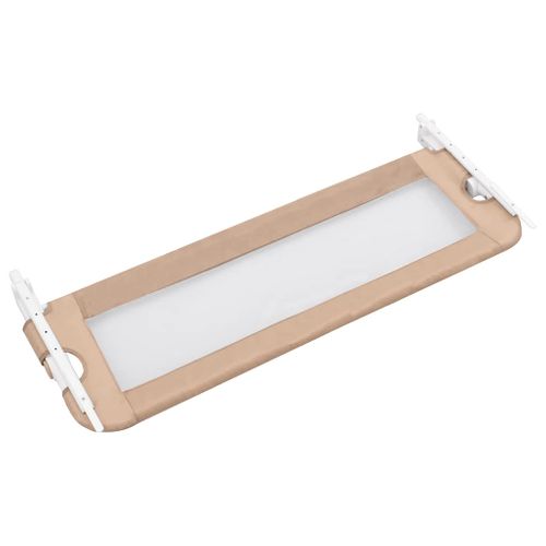 Barrière De Sécurité De Lit D'enfant Taupe 120x42 Cm Polyester