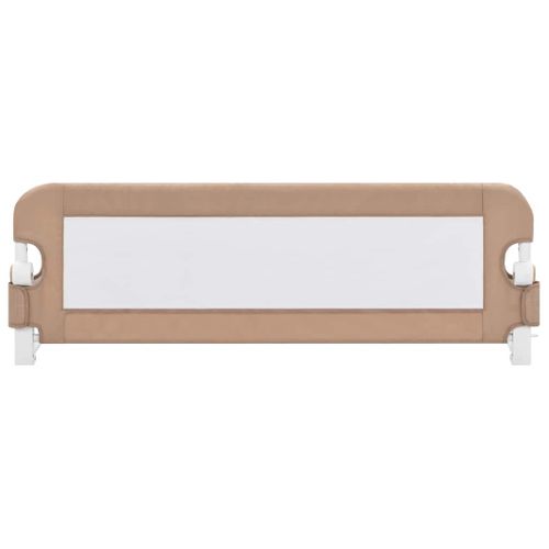 Barrière De Sécurité De Lit D'enfant Taupe 120x42 Cm Polyester