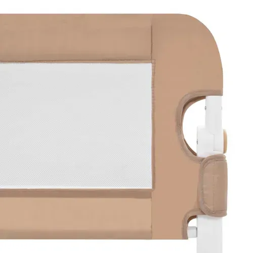 Barrière De Sécurité De Lit D'enfant Taupe 120x42 Cm Polyester