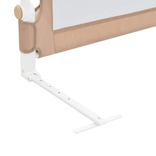 Barrière De Sécurité De Lit D'enfant Taupe 120x42 Cm Polyester