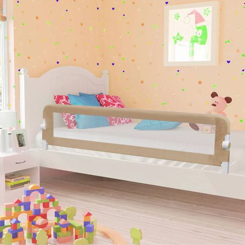 Barrière De Sécurité Pour Tout-petit Pliante Avec Maille Respirante Taupe 180x42 Cm Polyester
