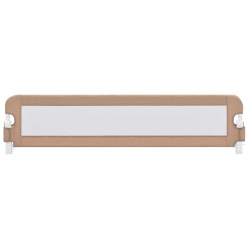Barrière De Sécurité Pour Tout-petit Pliante Avec Maille Respirante Taupe 180x42 Cm Polyester
