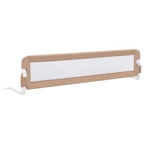 Barrière De Sécurité Pour Tout-petit Pliante Avec Maille Respirante Taupe 180x42 Cm Polyester