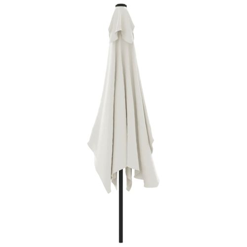 Parasol D'extérieur Rectangulaire Inclinable - 300x200 Cm - Blanc
