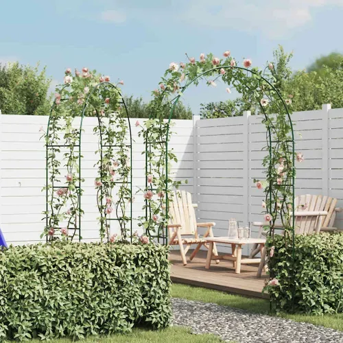 Arche De Jardin 2 Pièces En Forme De Tour Arceau Plantes Grimpantes Terrasse Patio Extérieur