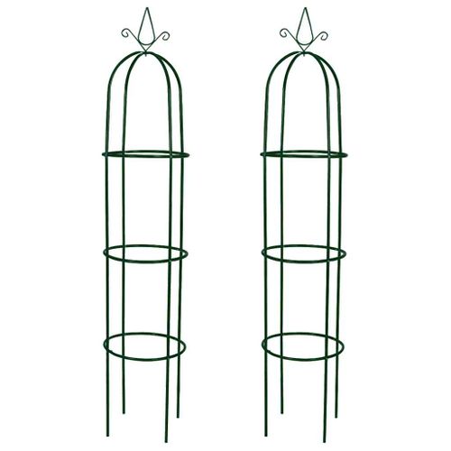 Arche De Jardin 2 Pièces En Forme De Tour Arceau Plantes Grimpantes Terrasse Patio Extérieur