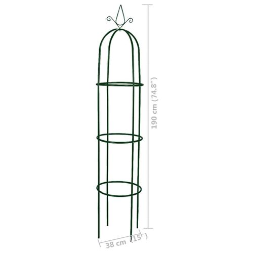 Arche De Jardin 2 Pièces En Forme De Tour Arceau Plantes Grimpantes Terrasse Patio Extérieur