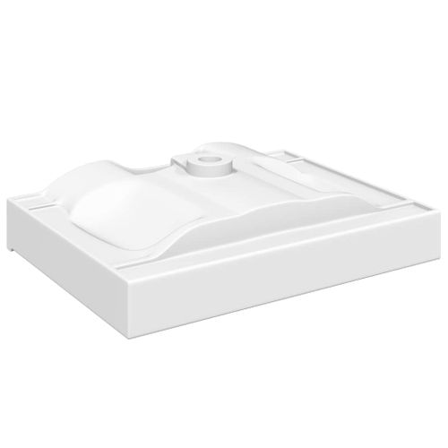 Vasque à Poser En Céramique Rectangulaire Blanche 60 X 46 Cm