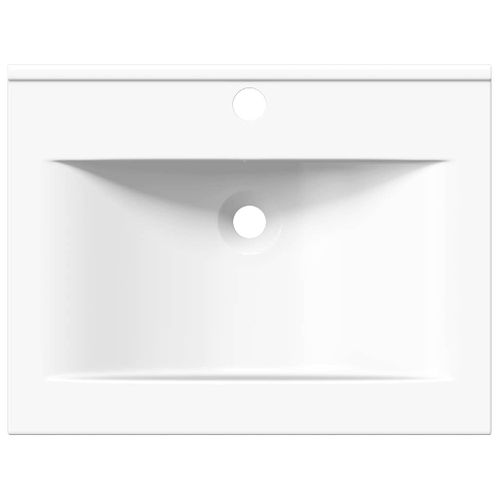 Vasque À Poser En Céramique Rectangulaire Blanche 60 X 46 Cm