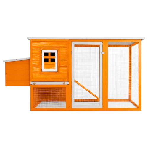 Cage à Poules Extérieure En Bois Poulailler Toit Imperméable Cage à Oeufs 170x80x120 Cm