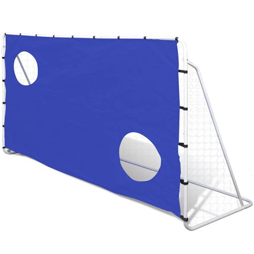 But De Football Avec Cibles 240x92x150 Cm Acier Haute Qualité