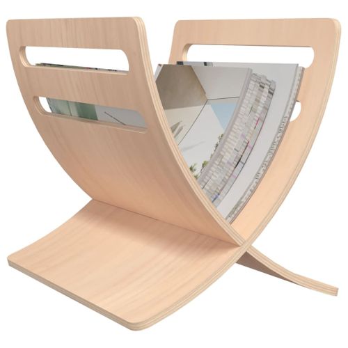 Porte-revue En Bois Sur Pied Naturel