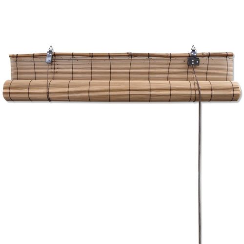 Store Enrouleur Bambou Marron 140x160 Cm Naturel Simple