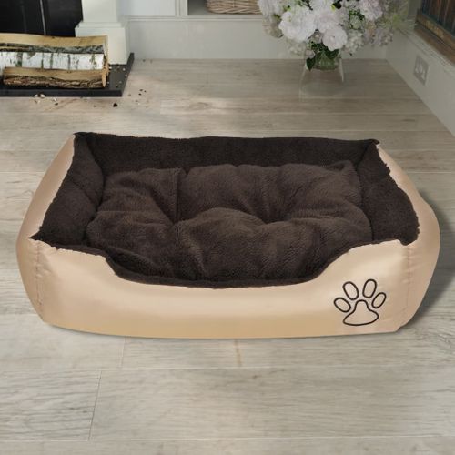 Lit Pour Chiens Avec Coussin Rembourré Taille M