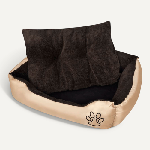Lit Pour Chiens Avec Coussin Rembourré Taille M
