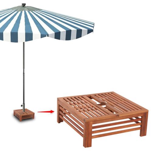 Cache Support De Parasol En Bois