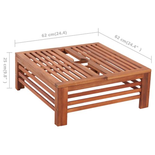 Cache Support De Parasol En Bois