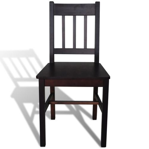 Chaises De Salle À Manger Design Ergonomique Et Finition Facile À Nettoyer 6 Pièces Pin