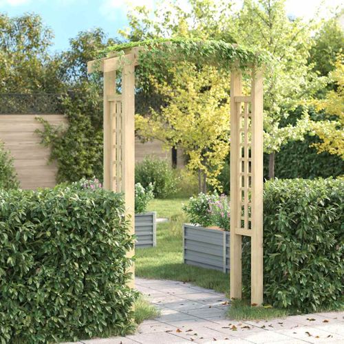 Voûte En Treillis 150x60x210 Cm Bois Arceau à Rosier Plante Grimpante Jardin Terrasse