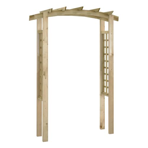 Voûte En Treillis 150x60x210 Cm Bois Arceau à Rosier Plante Grimpante Jardin Terrasse
