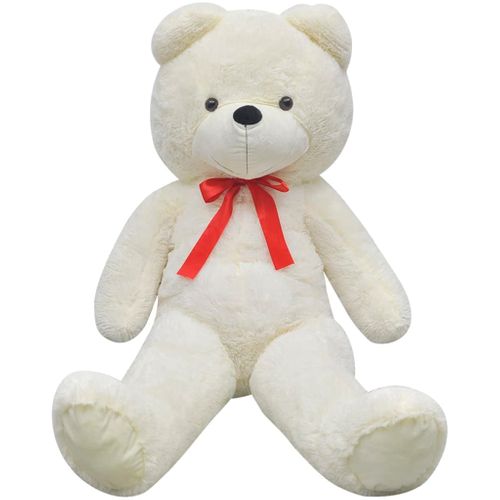 Ourson En Peluche XXL Blanc 135 Cm
