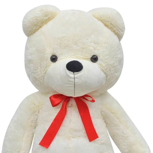 Ourson En Peluche XXL Blanc 135 Cm
