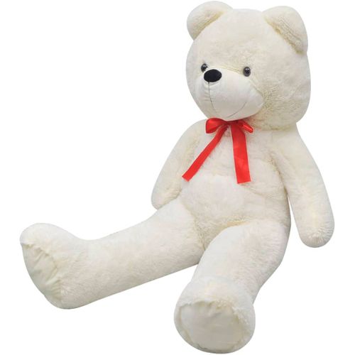 Ourson En Peluche XXL Blanc 135 Cm