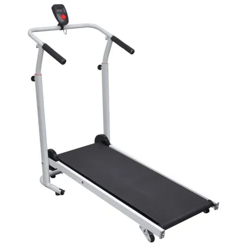 Tapis De Marche Pliable Noir 93x36 Cm Cadre Acier Réglable Roues Lot 1