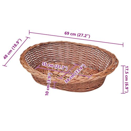 Panier/lit Pour Animaux De Compagnie Naturel 69 Cm