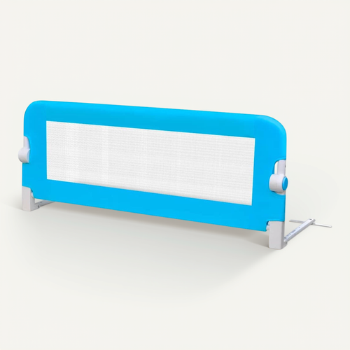 Barrière De Lit Pour Enfants 102x42 Cm Bleu