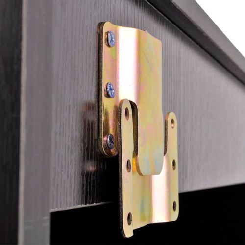 Meuble-Vasque Noir + Miroir