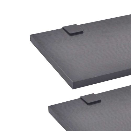 8 Pièces De Mobilier De Salle De Bain Et Lavabo Noir